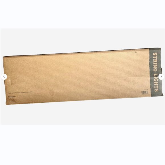 World Market Café Bulb String Lights 10ct Galvanized Industrial Patio Bistro New - Picture 6 of 7